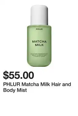 Sephora PHLUR Matcha Milk Hair and Body Mist offer