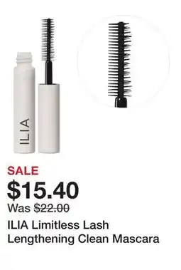 Sephora ILIA Limitless Lash Lengthening Clean Mascara offer