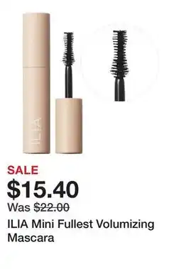Sephora ILIA Mini Fullest Volumizing Mascara offer