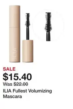 Sephora ILIA Fullest Volumizing Mascara offer