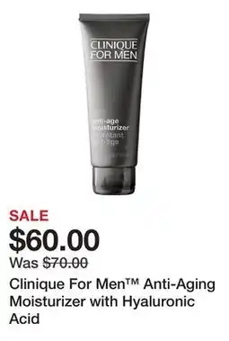 Sephora Clinique For Men Anti-Aging Moisturizer with Hyaluronic Acid offer
