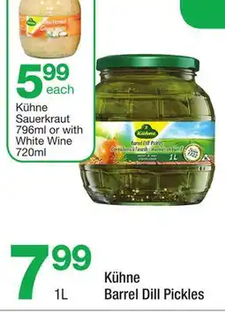 Highland Farms Kühne Sauerkraut 796ml or with White Wine 720ml offer