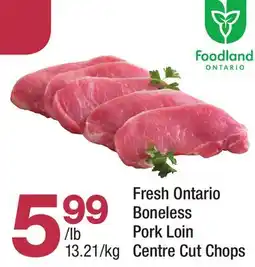 Highland Farms Fresh Ontario Boneless Pork Loin Centre Cut Chops offer