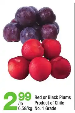 Highland Farms Red or Black Plums offer