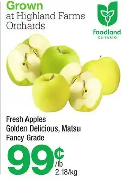 Highland Farms Fresh Apples offer