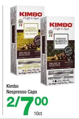 Highland Farms Kimbo Nespresso Caps offer