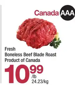 Highland Farms Fresh Boneless Beef Blade Roast offer
