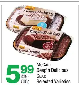 Highland Farms McCain Deep'n Delicious Cake offer