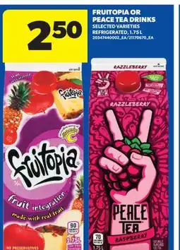 Real Canadian Superstore FRUITOPIA OR PEACE TEA DRINKS offer
