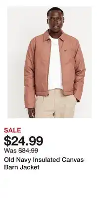 Old Navy Old Navy Insulated Canvas Barn Jacket offer