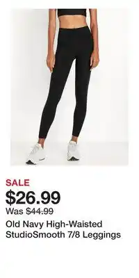 Old Navy Old Navy High-Waisted StudioSmooth 7/8 Leggings offer