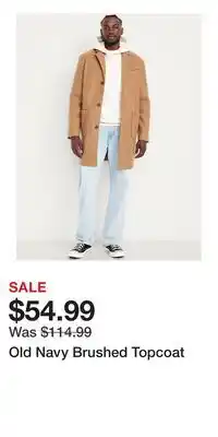Old Navy Old Navy Brushed Topcoat offer