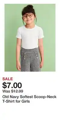 Old Navy Old Navy Softest Scoop-Neck T-Shirt for Girls offer