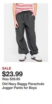 Old Navy Old Navy Baggy Parachute Jogger Pants for Boys offer