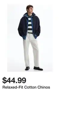 H&M Relaxed-Fit Cotton Chinos offer