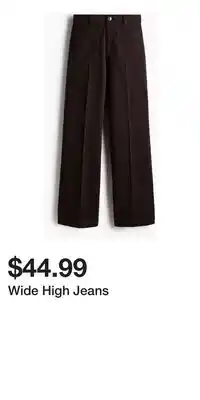 H&M Wide High Jeans offer