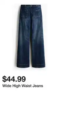 H&M Wide High Waist Jeans offer