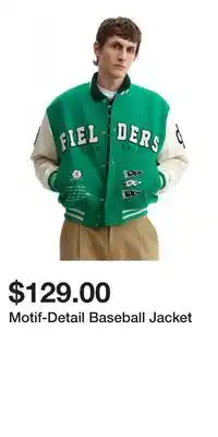 H&M Motif-Detail Baseball Jacket offer