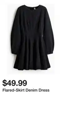 H&M Flared-Skirt Denim Dress offer