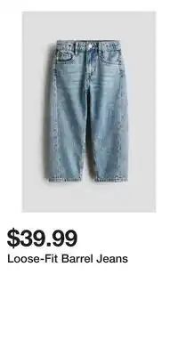 H&M Loose-Fit Barrel Jeans offer