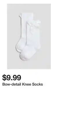 H&M Bow-detail Knee Socks offer