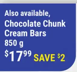 M & M Food Market Chocolate Chunk Cream Bars offer