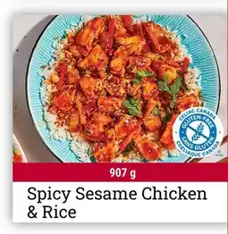 M & M Food Market Spicy Sesame Chicken & Rice offer