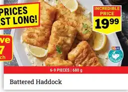 M & M Food Market Battered Haddock offer