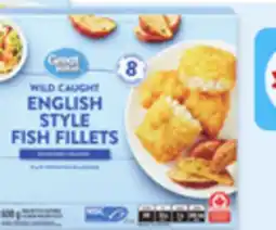 Walmart Great Value breaded or battered fish fillets offer
