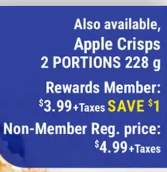 M & M Food Market Apple Crisps offer
