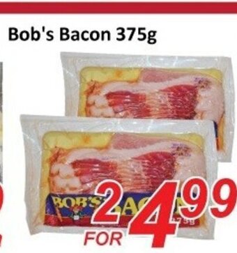 Fresh Win Foodmart Bob's Bacon 375g offer