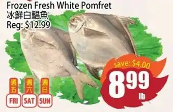 Field Fresh Supermarket Frozen Fresh White Pomfret offer