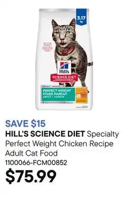 Petvalu Specialty Perfect Weight Chicken Recipe Adult Cat Food offer