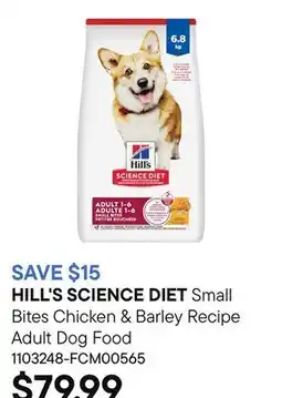 Petvalu Small Bites Chicken & Barley Recipe Adult Dog Food offer