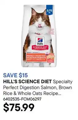 Petvalu Specialty Perfect Digestion Salmon, Brown Rice & Whole Oats Recipe Adult Cat Food offer