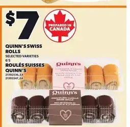 Independent City Market QUINN'S SWISS ROLLS, 6'2 offer