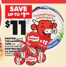 Independent City Market BABYBEL, 12'S OR THE LAUGHING COW, 24'S offer