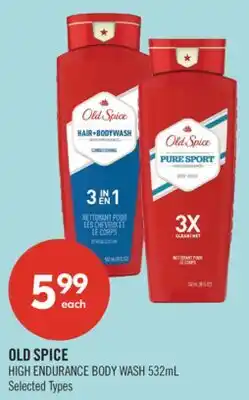 Shoppers Drug Mart OLD SPICE HIGH ENDURANCE BODY WASH offer