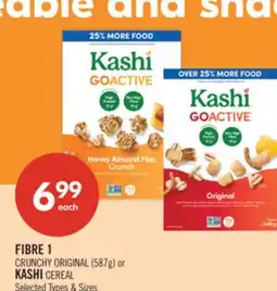 Shoppers Drug Mart FIBRE 1 Crunchy Original (587 g) or KASHI Cereal offer