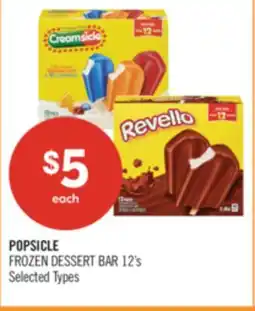 Shoppers Drug Mart POPSICLE FROZEN DESSERT BAR offer