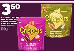 Independent City Market CRISPERS CRACKERS OR CRISPERS BITS AND BITES SNACK AND CRACKER MIX offer