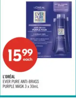 Shoppers Drug Mart L'ORÉAL EVER PURE ANTI-BRASS PURPLE MASK offer
