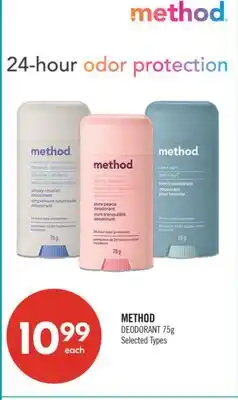 Shoppers Drug Mart METHOD DEODORANT offer