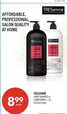 Shoppers Drug Mart TRESEMMÉ PUMP SHAMPOO or CONDITIONER offer