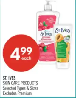 Shoppers Drug Mart ST. IVES SKIN CARE PRODUCTS offer