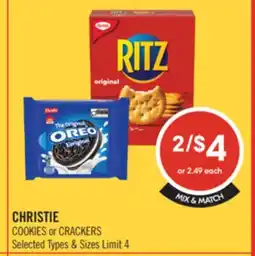 Shoppers Drug Mart CHRISTIE COOKIES or CRACKERS offer