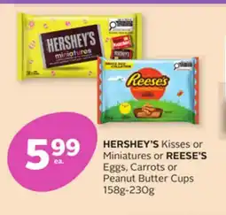 Rexall HERSHEY'S Kisses or Miniatures or REESE'S Eggs, Carrots or Peanut Butter Cups offer