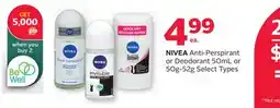 Rexall NIVEA Anti-Perspirant or Deodorant offer