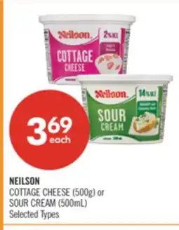 Shoppers Drug Mart NEILSON COTTAGE CHEESE (500g) or SOUR CREAM (500mL) offer