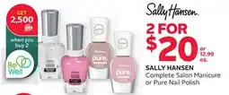 Rexall SALLY HANSEN Complete Salon Manicure or Pure Nail Polish offer